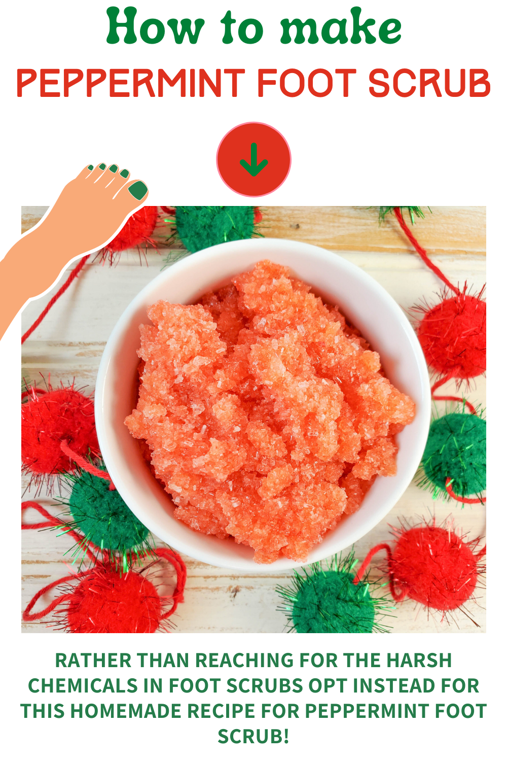 Essential Oils For The Feet Peppermint Foot Scrub Christmas Crafts