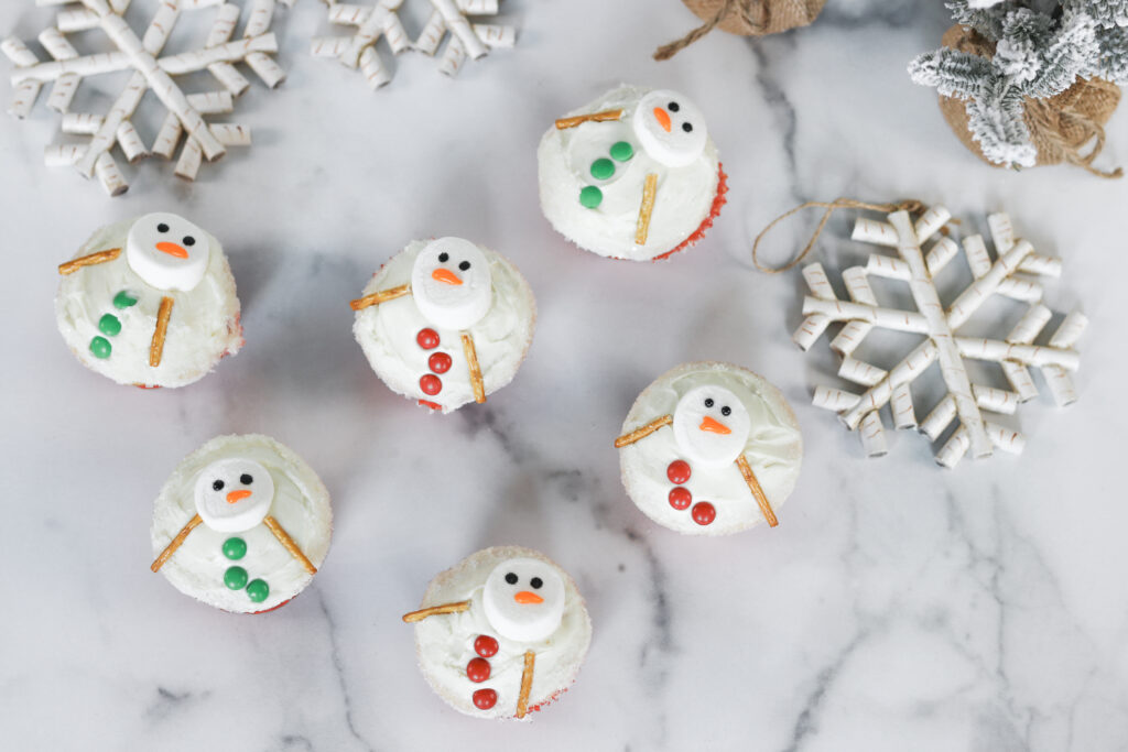 Melted Snowman Cupcake Recipe