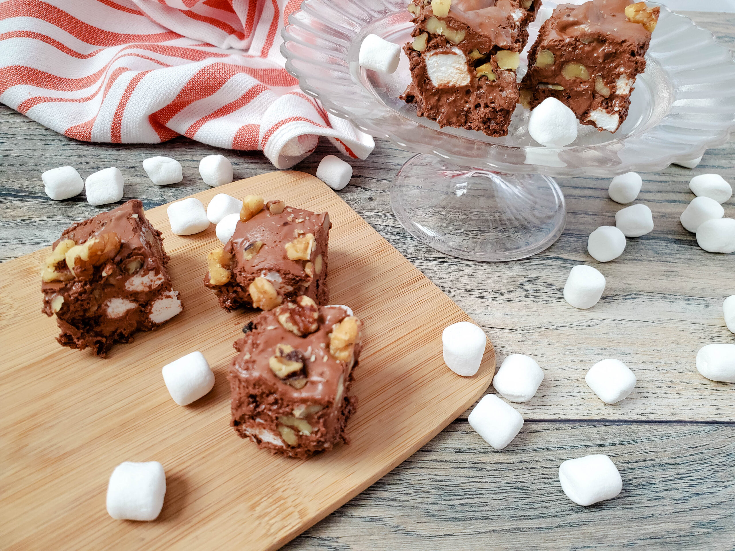 Old Fashioned Fudge with Marshmallows and Walnuts
