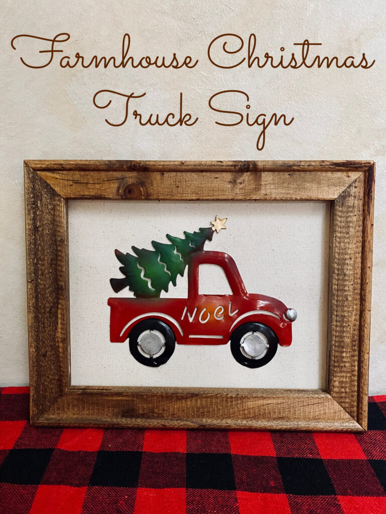 Farmhouse Christmas Truck Sign