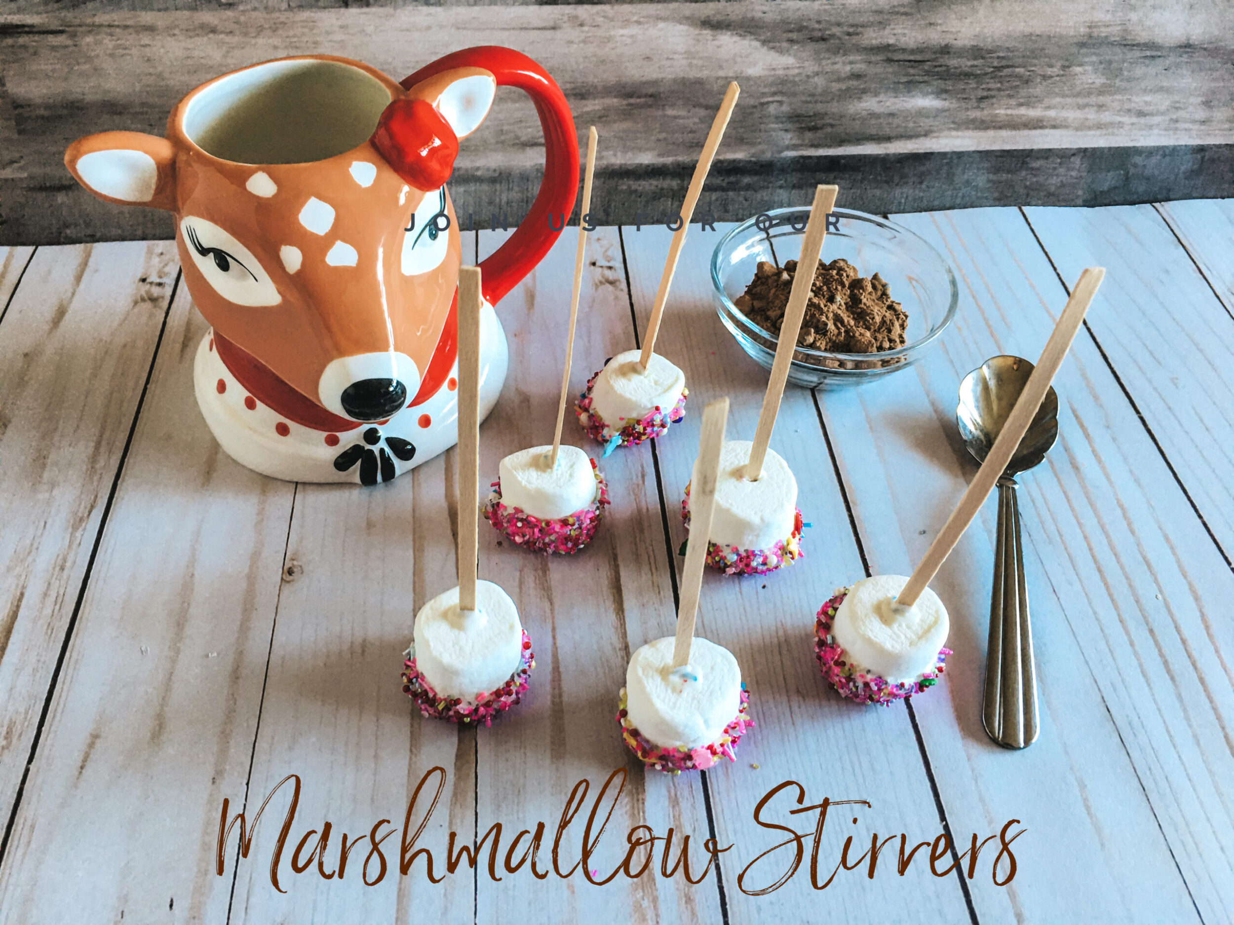Hot Chocolate Marshmallow Stirrers